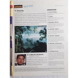 Satellite Orbit mag Apr 1999 VP Al Gore Earth Day clean airwave V-chip 4DTV rare