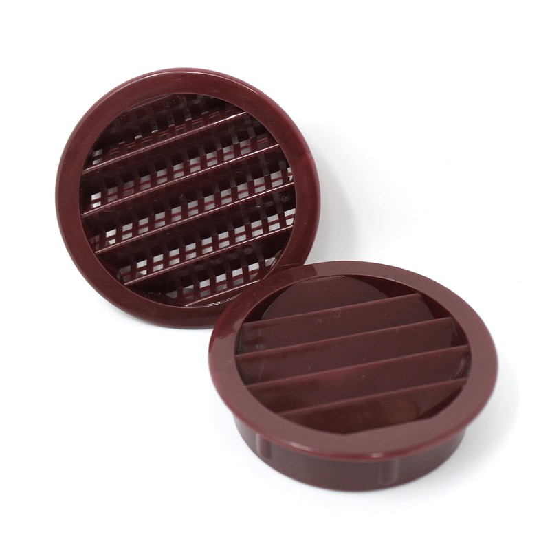 2.5" Round Plastic Louver Soffit Air Vent Reptile Screen Grille