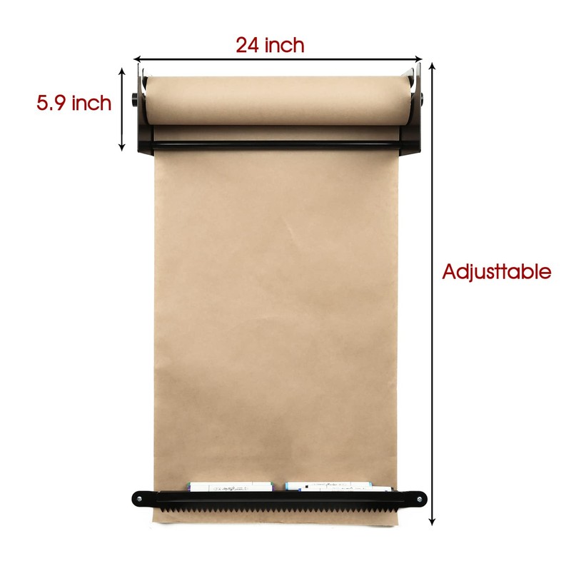 Fitous 24" Kraft Paper Dispenser Wall Mount，Butcher Paper Dispenser，Paper Roll