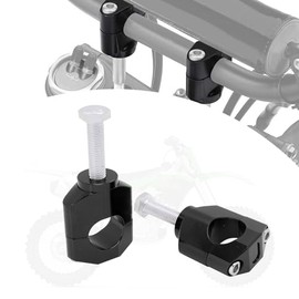 IUVWISN 28mm Handlebar Risers Grip Clamps Universal Handlebar Mounts for CRF YZF KXF KLX RMZ DRZ KX RM YZ SX EXC XC 65 85 125 300 450 Pit Dirt Bike Motocross Enduro Black