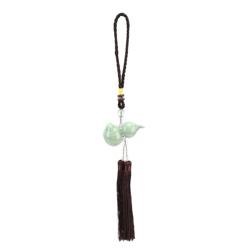 Gourd Key Chain Porcelain Beads DIY Attractive Decorative Light Weight