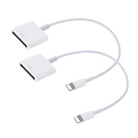 8 P to 30 P Adapter, Lighting to 30-P Adapter, Hongwei 8-P to 30-P Charge & Sync Cable Adapter Converter for Phone X 8 7 7 Plus 6S 5S 5C Pad (White)