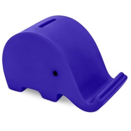 PVC Pork Money Box with Soft Body in Vibrant Colours, Original Small Money Boxes with Plugs, Lightweight and Durable Travel Money Box (Blue)