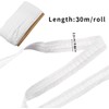 SZKKQKJ Curtain Tape, Universal Tape, White (30 m x 2.5