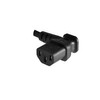 DINIC Power Cable CEE 7/7 to C13 90 Degree Angled