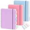 MSTONAL 3 Pack Small Notebook, A6 Spiral Notebooks College Ruled