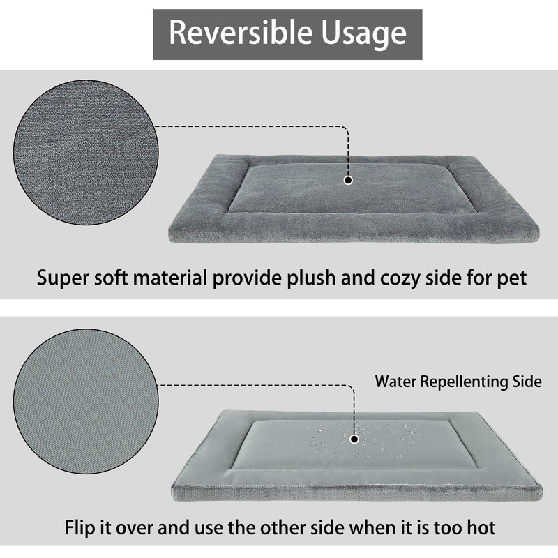 KHONSU PET Dog Bed Mat, Crate Pad Reversible(Cool or Warm),