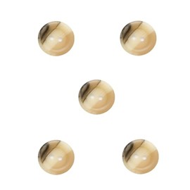 Trucraft - 15mm Aran Ring Edge - Two Hole Buttons - Cream - Pack of 5 - for Knitting Sewing Craft