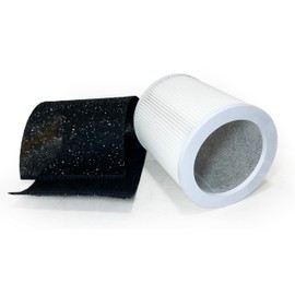 Nispira HP400 Series H-HF400-VP Filter Replacement Compatible with Hunter HP400 Cylindrical Tower Air Purifier True HEPA Activated Carbon Pre-Filter 1 Pack