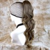 Stunning Long Ponytail Hairpiece Extension Brown Mix Wavy Hair Piece