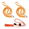 Pack of 2 Paddle Ropes, 1 Piece Whistle, Elastic Safety
