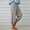 Womens Casual Capri Pants Elastic Waist Drawstring Summer Lounge Baggy