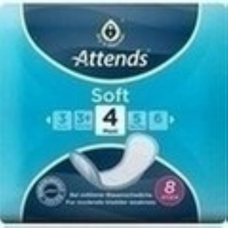 Attends Soft 4 Maxi Inkontinenzeinlagen, gerade, 8 Stück