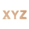 Glorex Cardboard Letter, Number and Characters, Letter X, x, natural