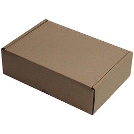 WHITE OR BROWN SHIPPING CARDBOARD BOXES POSTAL MAILING GIFT PACKET SMALL PARCEL (12" x 9" x 4", BROWN, 10)