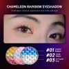CHARMACY Paleta De Sombras De Ojos Chameleon Diamond Rainbow, Iluminador