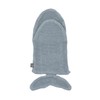 LÄSSIG GOTS Whale Children's Play Wash Mitt Terry Cloth Cotton
