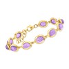 Ross-Simons 16.00 ct. t.w. Amethyst Bracelet in 18kt Gold Over
