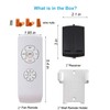 LPHUMEX 2 Pack Universal Ceiling Fan Remote Control Kits, Small