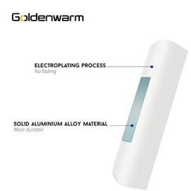 goldenwarm Pack of 10 Hidden Cabinet Handles, Furniture Handles, 128 mm, Kitchen Handles, Cabinet Handles, White Handles for Kitchen Cabinets, Handles, Furniture, Aluminium Door Handles, Kitchen