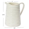 Creative Co-Op White Ceramic Pitcher