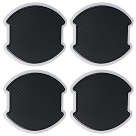 YYlingx 4 Pcs Large 3D Carbon Fiber Car Door Handle Paint Scratch Protector,Universal Decals Scratch Paint Car Accessories for Woman & Man