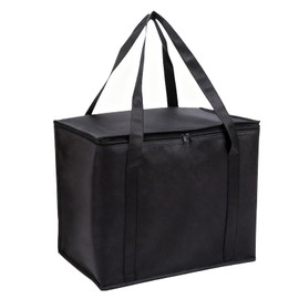 Waterproof Cooler Bags,Versatile Insulated Cooler Bag,Insulated Grocery Bag with Sturdy Zipper,Thickened Takeaway Insulation Bags,for Groceries,Pizza,Catering,and Delivery Services(30x25x25)