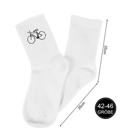 HUKUMA Road Bike Socks, 35-46 Bicycle Socks Men, Bicycle Gift for Men and Women, Road Bike Accessories, Bicycle Rider Tennis Socks Accessories, Funny Gift for Birthday Men and Women, 9/12 UK