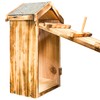 Trademark Innovations Fir Wood Owl House for Screech & Barred