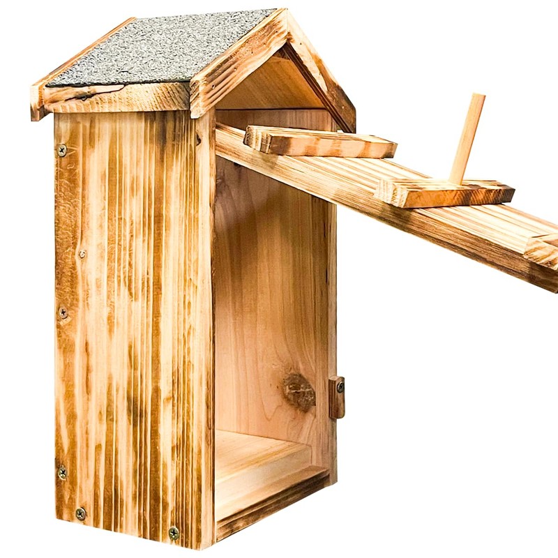 Trademark Innovations Fir Wood Owl House for Screech & Barred