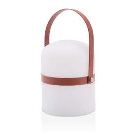 LUUK LIFESTYLE Large Lantern for Outdoor in Scandinavian Design, Decor for Bedroom, Kitchen, Terrace, in Terracotta
