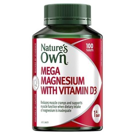 NATURE'S OWN Natures Own Mega Magnesium With Vitamin D3 100 Tablets