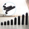 Fdit 200pcs M3 Black Carbon Steel Socket Cup Point Grub