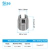 PATIKIL Self-Tapping Threaded Inserts, 20 Pcs M5 x M8 x