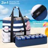 JIANYA Beach Bag Women Waterproof Sandproof Beach Tote Bags with