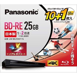 Panasonic 2 X Speed Blueray (書換) P + 25gb10 50gb1 LM – be25 W11s