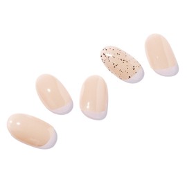 Yuyuyuyuyu Yuyu Yuyu Yuyu Pure Beige Gel Nail