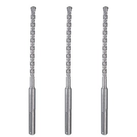 SDS Plus Hammer Drill Bit 3Pcs 3/16 in. x 6 in. Drill Masonry Concrete Rock