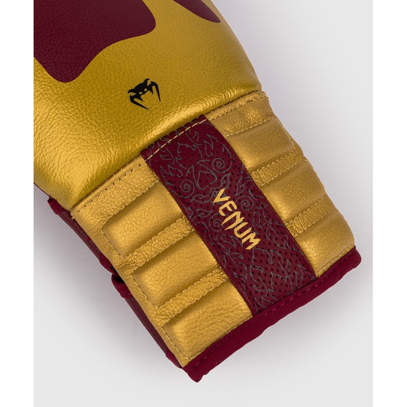 Venum Reverso Boxing Gloves - Cherry Red/Gold - 14-Ounce