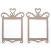 Unbranded {6} PRINCESS HEART FRAME - Bare Picture Frame Chipboard