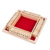 Wooden Shut The Box Dice Game for 4 Players -