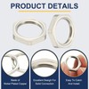 MECCANIXITY NPT Cast Pipe Fitting Hex Locknut, Nickel Plated Copper