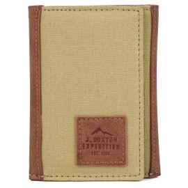 J. Buxton Expedition II Huntington Gear RFID Three-Fold Tan