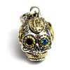 good vibrations Good Vibration Skull London Blue Topaz Pendant, Brass