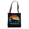 Longhaired Dachshund Vintage Design Dog Tote Bag
