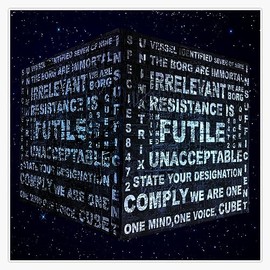 Borg Cube Sticker Bumper Sticker Vinyl Decal 5"