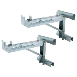 Extension Scaffold Bracket, Suitable Platform Size: <50.8cm/20in, Two-Rung Short Body Ladder Platform Accessory for Scaffolding Extensions and Working Stage(2 Pieces 661.39 lbs)