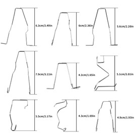 12Pcs Bulb Retaining Spring Clips, Universal Car Headlight Clamp Headlamp Dip Dipped Beam Bulb Hoder for H1 H3 H4 H7