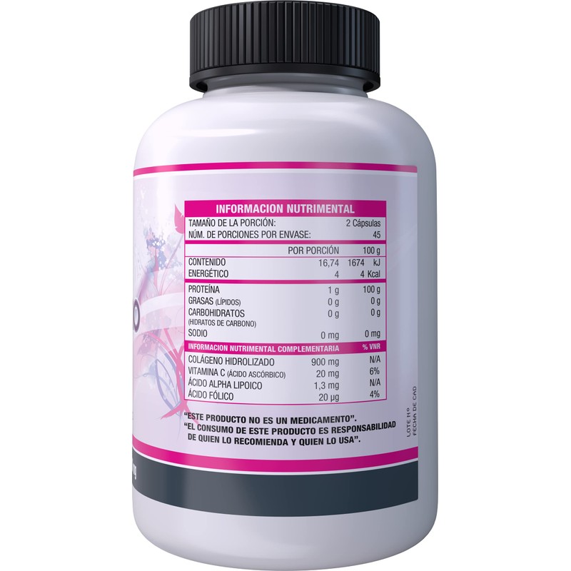 Essential Nutrition, Colágeno Plus 90 Cápsulas de 500 mg