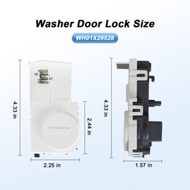 SDRZJX Upgrade Washer Door Lock Compatible with GE Washing Machine Replace#: WH01X29528 AP6985313 PD00060769 EAP12749276 4958749 PS12749276